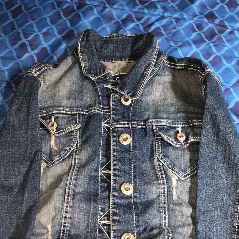 Washed jean jacket